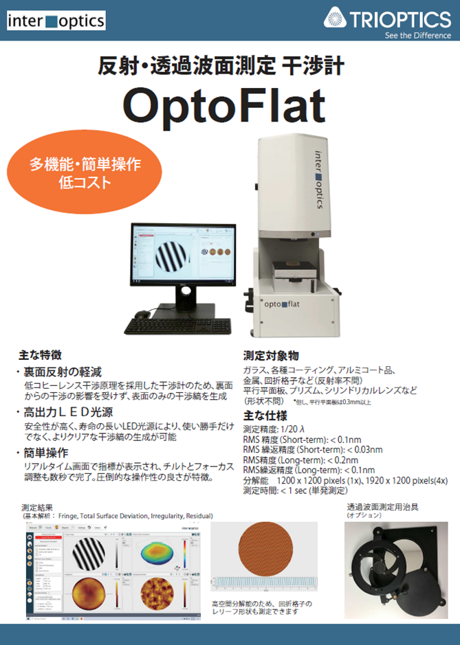 反射・透過波面測定干渉計