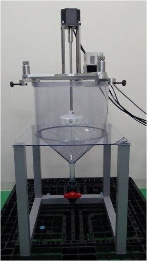 MUH+実験槽(5) C-Mix高さ調整用延伸ロッド（オプション）取付け